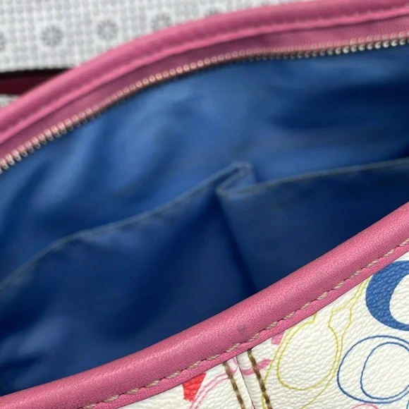 Coach F16481 Chelsea multi-color pink pastel monogram crossbody - Picture 13 of 14